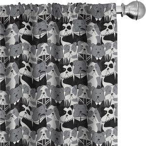 Ambesonne Bulldog Curtains, new in package